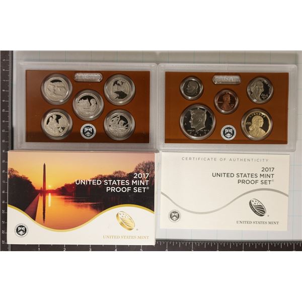 2017 US PROOF SET (WITH BOX) AND