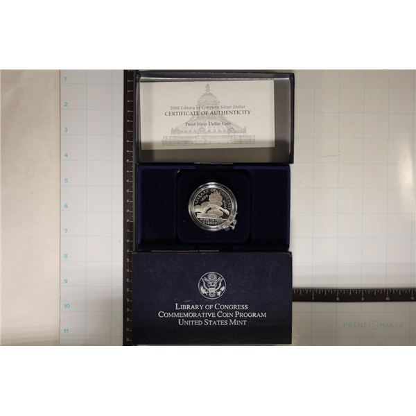2000-P US LIBRARY OF CONGRESS SILVER DOLLAR