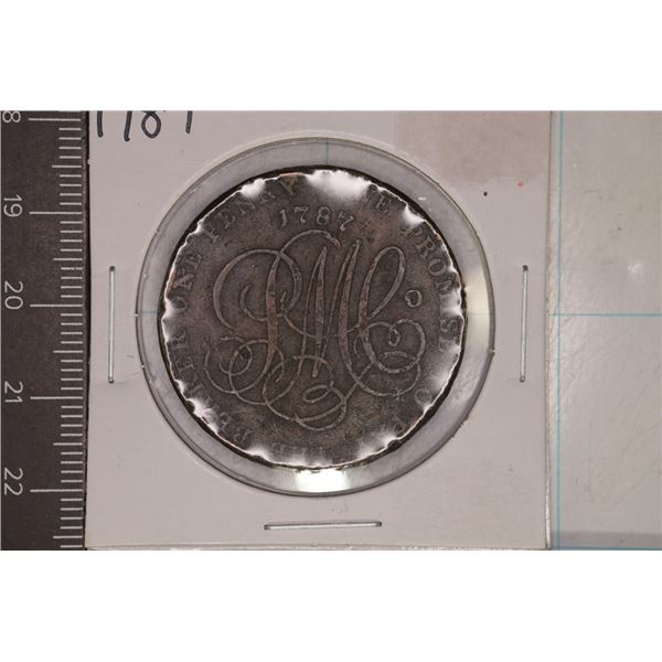 1787 CONDER TOKEN. THEY R MOSTLY 18TH CENTURY