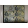 Image 2 : 6-1958 ISRAEL 1 LIRA BANKNOTES