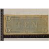 Image 2 : 1864 CONFEDERATE STATES OF AMERICA $10 BILL