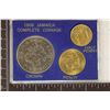 Image 1 : 1966 JAMAICA 3 COIN UNC SET IN PLASTIC SLEEVE