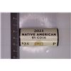Image 1 : 2021-P SOLID DATE $25 ROLL OF BU NATIVE AMERICAN