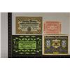 Image 2 : 4-CRISP UNC GERMAN NOTGELDS: 10, 50, 50 & 75