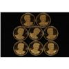 Image 1 : 8-GOLD PLATED DONALD J. TRUMP 1 1/8" ROUNDS