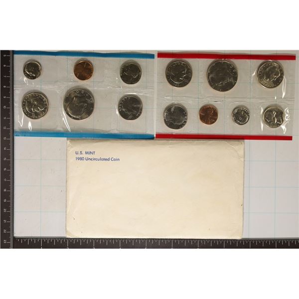 1980 US MINT SET (UNC) P/D/S (WITH ENVELOPE)