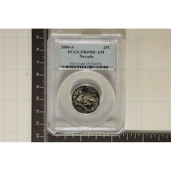 2006-S NEVADA QUARTER PCGS PR69 DCAM