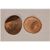 Image 1 : 2-LINCOLN CENT OFF CENTER AND A SMASHED BENT