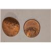 Image 3 : 2-LINCOLN CENT OFF CENTER AND A SMASHED BENT