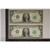 Image 1 : 2-1963-A US $1 FRN'S STAR NOTE GREEN SEALS
