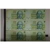 Image 1 : 6-1978 ISRAEL 5 SHEQALIM BANKNOTES