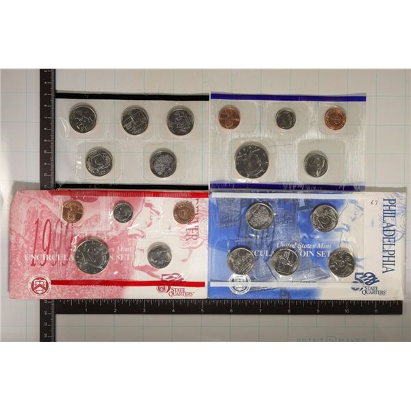 1999 US MINT SET (UNC) P/D (WITH ENVELOPES)