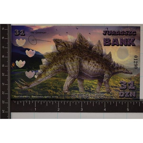2015 JURASSIC BANK 31 DIN POLYMER CRISP UNC