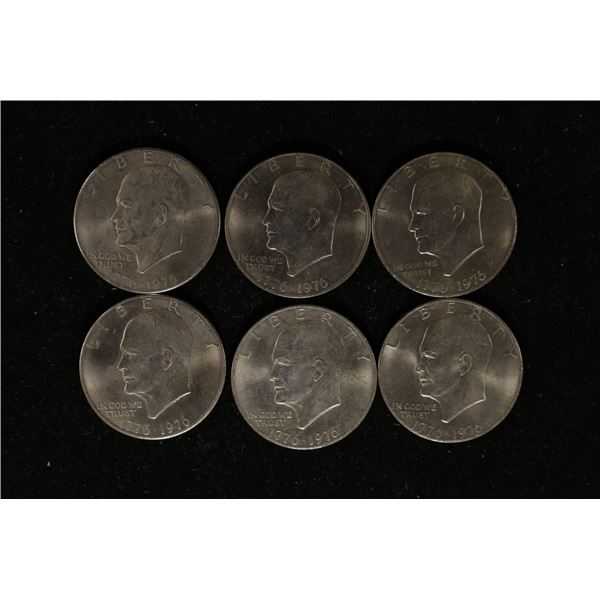 6-1976 IKE DOLLAR BICENTENNIAL UNC DOLLARS