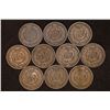 Image 2 : 10 INDIAN HEAD CENTS: 1879, 1890, 1895 VF, 1899 FN