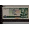 Image 1 : 1991 CUBA 5 PESO CRISP UNC BILL "ANTONIO MACEO"