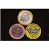 Image 1 : 3-PLASTIC $2.50 LAS VEGAS, NEVADA CASINO CHIPS: