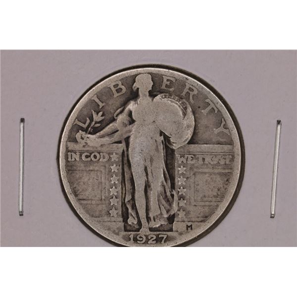 1927 SILVER STANDING LIBERTY QUARTER