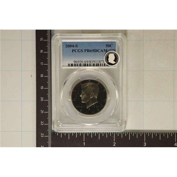 2004-S KENNEDY HALF DOLLAR PCGS PR69 DCAM