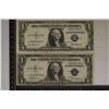 Image 1 : 2-1935 $1 SILVER CERTIFICATE STAR NOTES-1935-F CU&