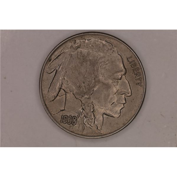 1938-D BUFFALO NICKEL AU UNC