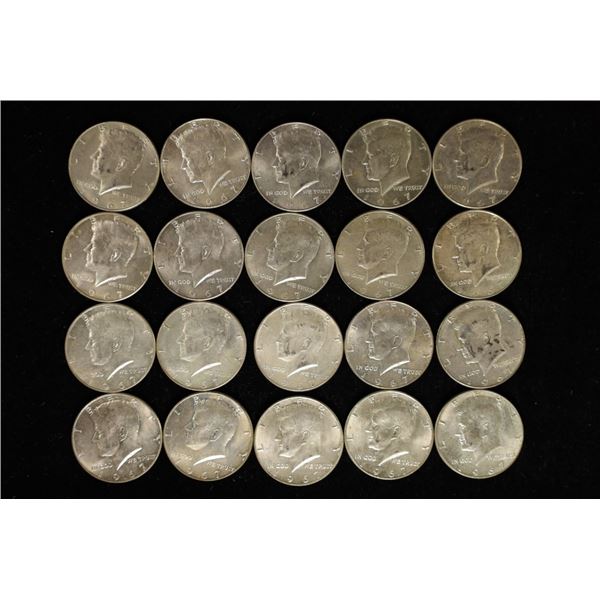 1967 SOLID DATE $10 ROLL OF 40% SILVER JOHN F.