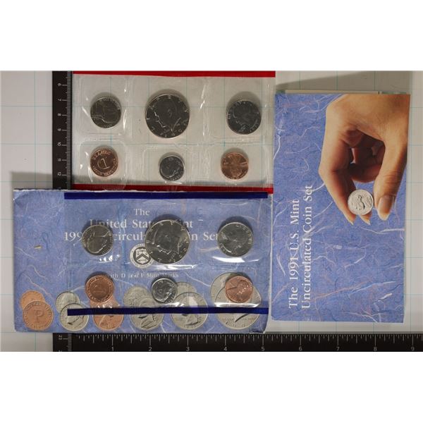 1991 US MINT SET (UNC) P/D (WITH ENVELOPE)