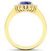 Image 4 : 14KT Yellow Gold 1.09ct Tanzanite and Diamond Ring