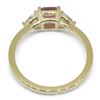 Image 4 : Stunning 0.88 Ct Natural Tourmaline/Sapphire Ring
