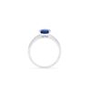 Image 3 : 14KT White Gold 2.05ct Blue Sapphire and Diamond Ring