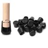 Image 1 : NEW 16 FURNIGEAR CHAIR LEG TIPS CAP BLACK ROUND