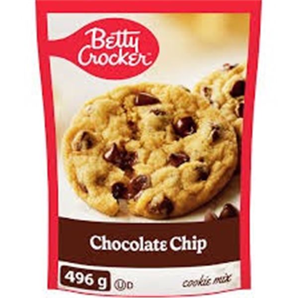 NEW 2 X 496G BETTY CROCKER CHOCOLATE CHIP MIX