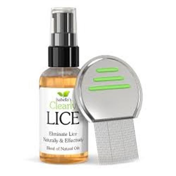 NEW 2OZ ISABELLAS CLEARLY LICE AND COMB SET