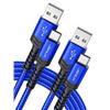 Image 1 : NEW WITH BOX JSAUX 2 PACK 6.6FT USB TYPE C