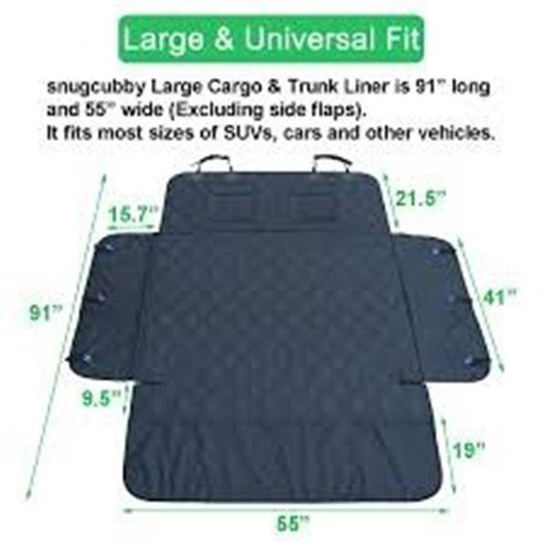 NEW WITH BAG SNUGCUBBY DOG CARGO LINER SEAT COVER