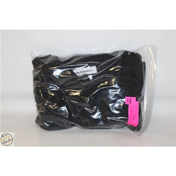 NEW AMAZON ESSENTIALS XS BLACK BUTTON SHIRT