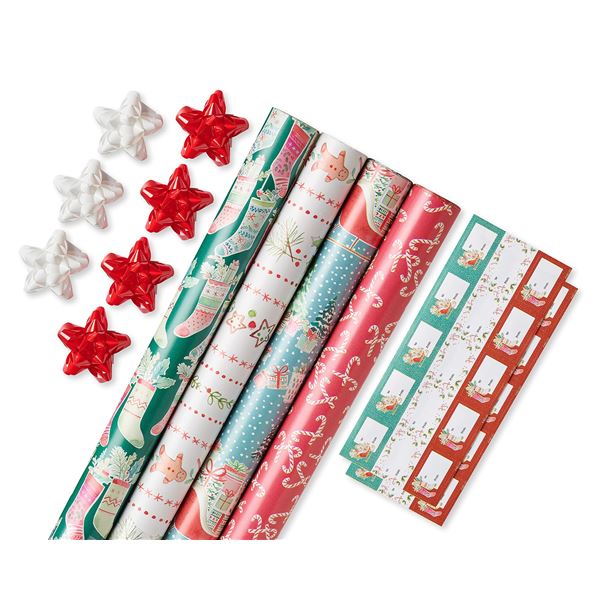 NEW AMERICAN GREETINGS 120 SQUARE FEET 30 GIFT TAG