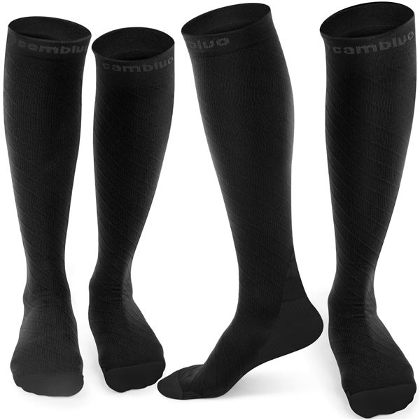 NEW WITH BOX 2 PAIRS CAMBIVO COMPRESSION SOCKS