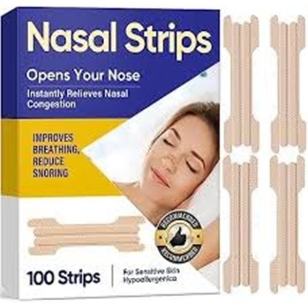 NEW 100 STRIPS NASAL STRIPS NASAL CONGESTION