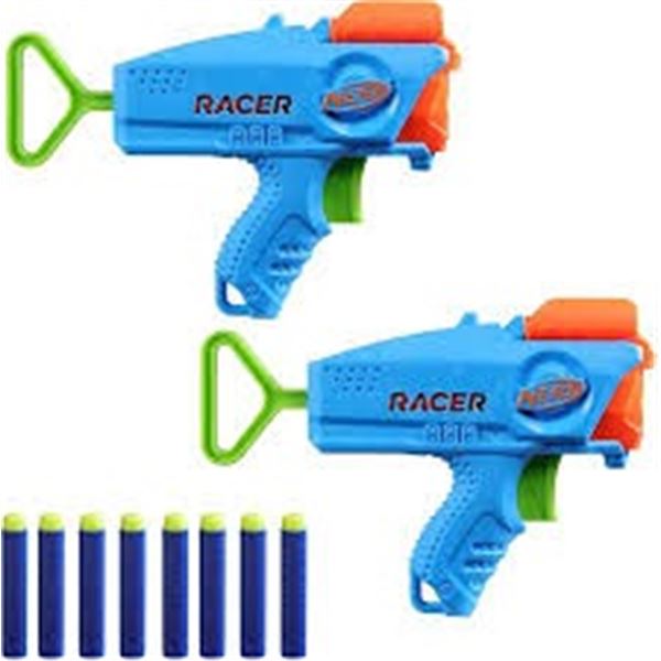 NEW REPACKED 2 NERF RACER DART GUNS