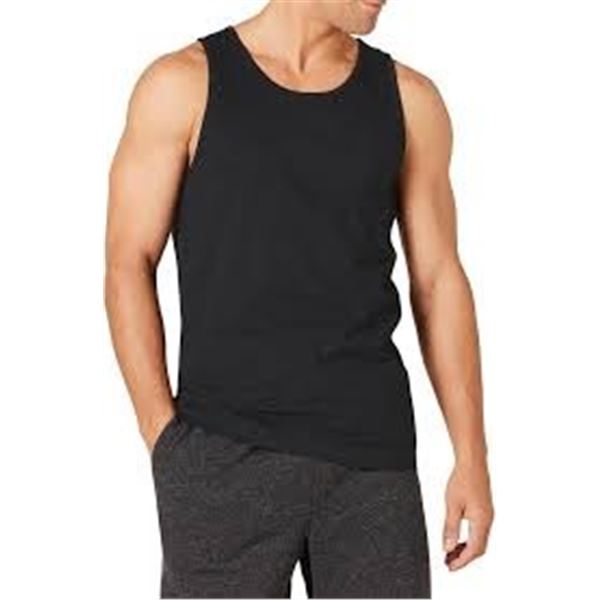 NEW AMAZON ESSENTIALS REGULAR MEDIUM BLACK TANK TO