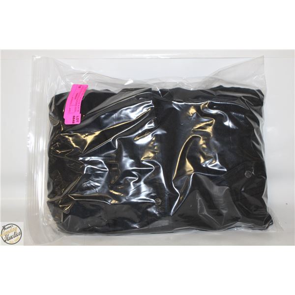 NEW AMAZON ESSENTIALS XXL BLACK BUTTON LONG SLEEVE
