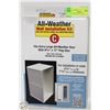 Image 1 : NEW ALL WEATHER WALL INSTALLATION KIT 9 3/4 X 17"