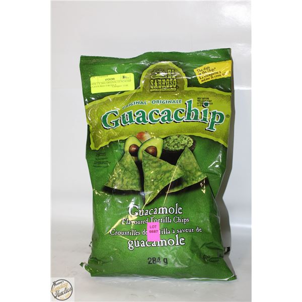 NEW 2 X 284G ORIGINAL GUACACHIP FLAVOURED TORTILLA