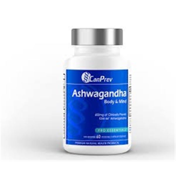 NEW 60 CAPS CANPREV ASHWAGANDHA BODY & MIND