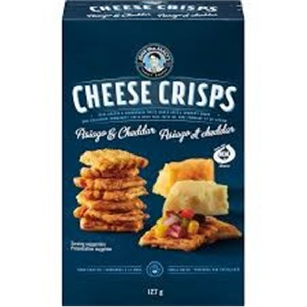 NEW 127G CHEESE CRISPS ASAIGO & CHEDDAR