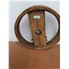 Image 1 : * Antique Wooden Belt Pulley Wheel - 24" Diameter x 4.5"D