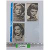 Image 1 : (3) Vintage Actress Cut-outs: Lana Turner, Margaret O'Brien, Linda Darnell