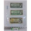 Image 1 : (3) Canadian One Dollar Bills: (1) 1973& (2) 1954