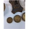 Image 2 : Antique Brass & Cast Iron Canada Post Scale w/Weights - 14" x 15" x 5"